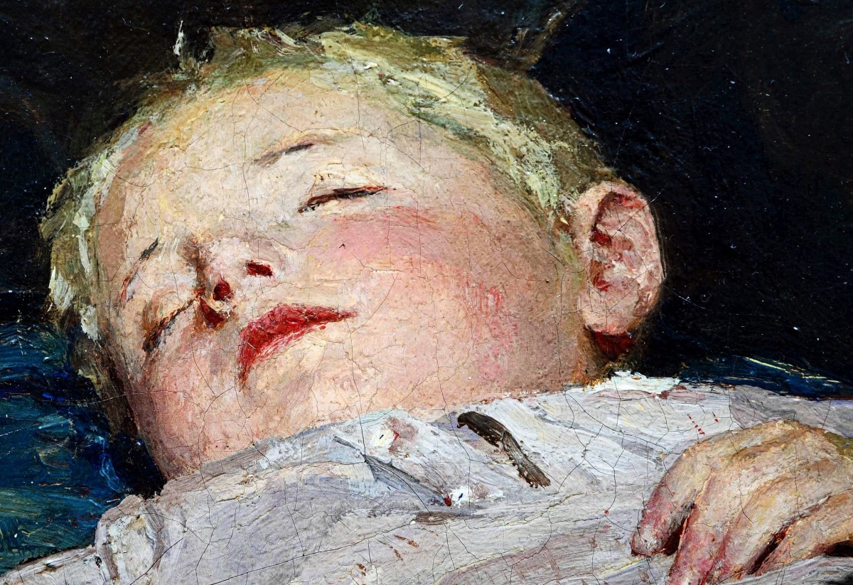 "Pictură. Portret" by Albert Anker