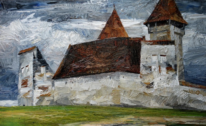 "Живопись. Пленэр. Пленэр в Румынии" by Наталиа Фостиcа, масло / холст