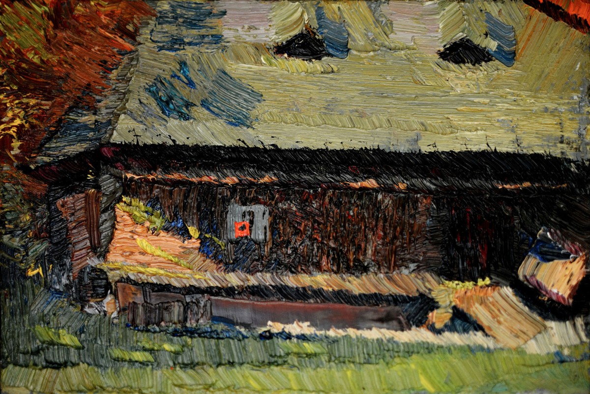"Motiv. Sibiu ASTRA" by Alexandru Bodrug, 2015, 200x300mm, ulei pe pânză