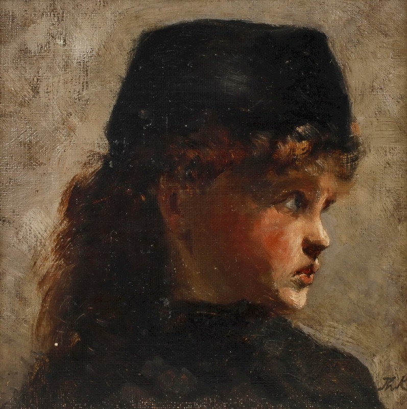 "Painting. Portrait" by Theodor Krause