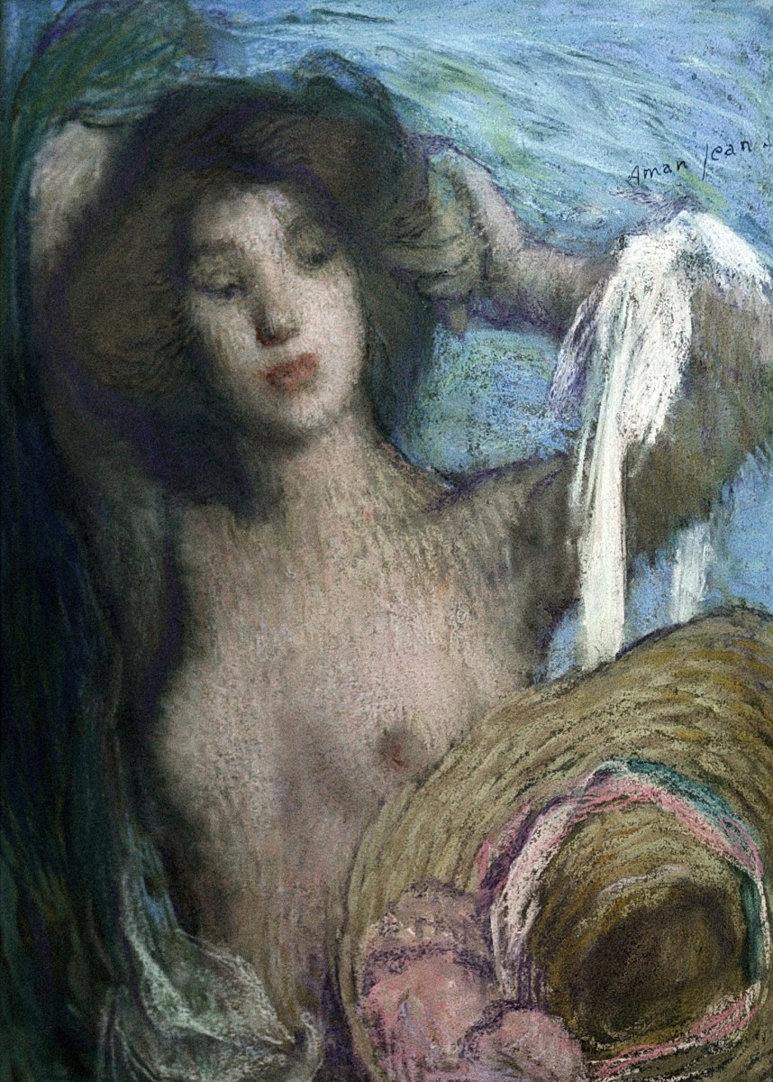 "Composition. Nude" by Edmond Aman-Jean