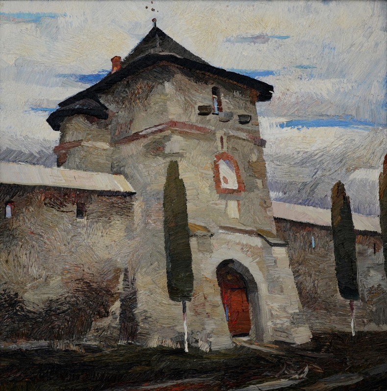 "Moldovița" by Anatol Ghimpu, 680x680mm, ulei pe pânză