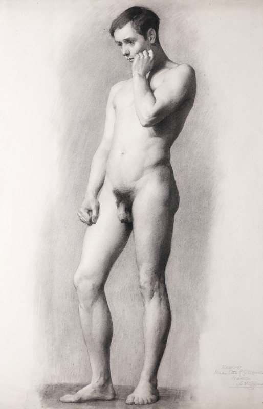 "Drawing. Nude" by Alfred Priest