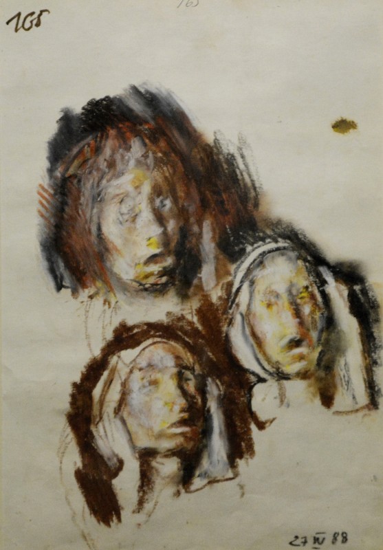 "Painting. Self-portrait. Portrait" by Corneliu Baba, pencil on paper