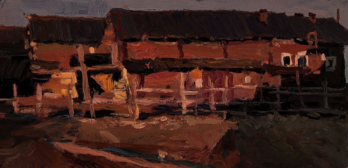 "Pictură. Rural" by Vladimir Fedorovich Stozharov