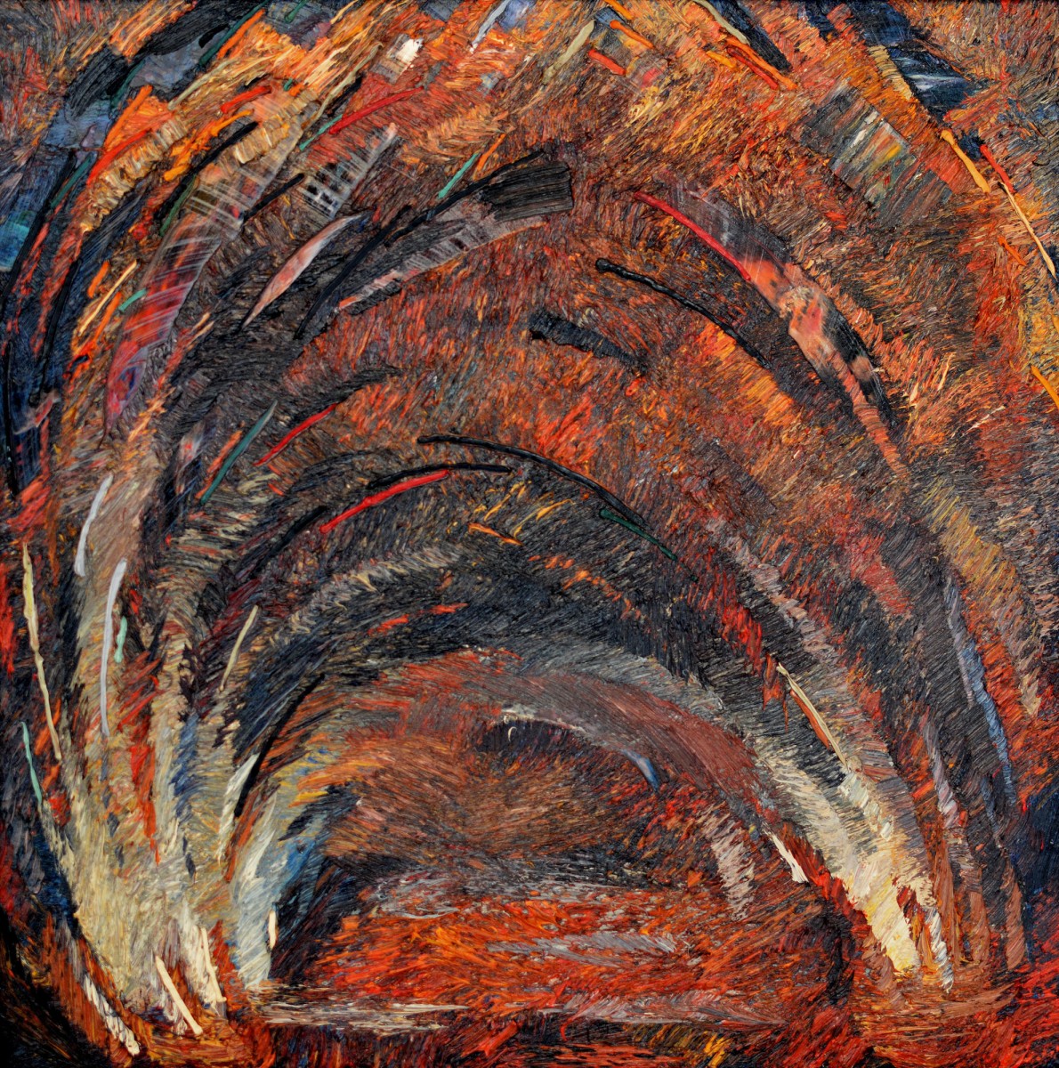 "Autumn" by Anatol Ghimpu, 2001, 800x800mm, oil on canvas