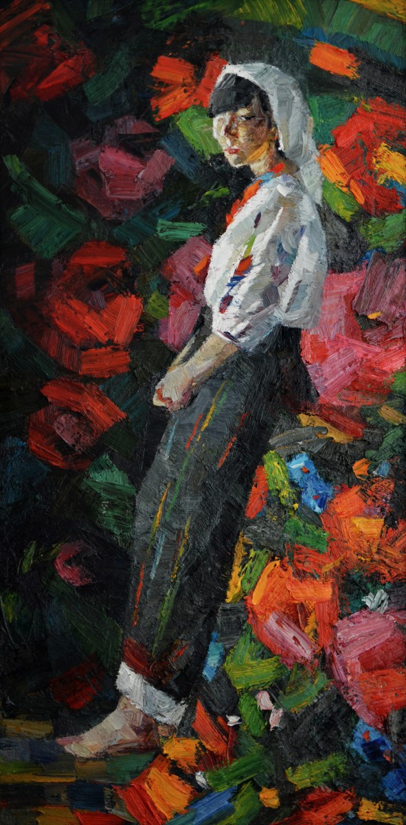 "Painting. Figure. Long term" by Natalia Fostica, 840x420mm, oil on canvas