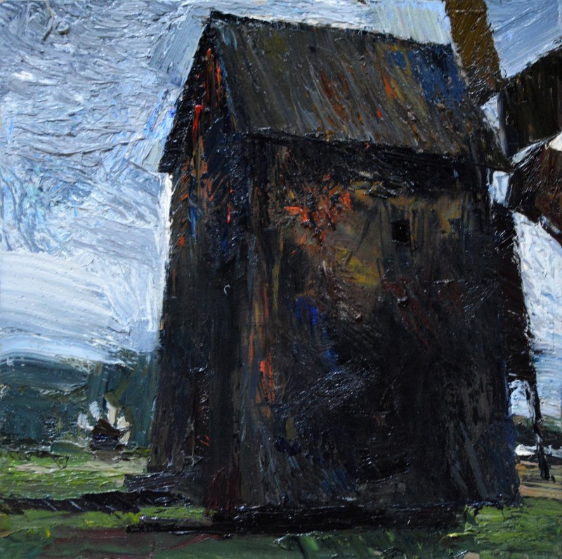 "Moară" by Alexandru Untilov, 2015, 400x400mm, oil on canvas