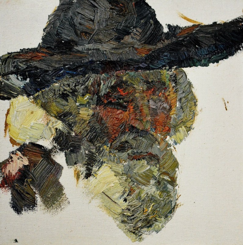 "Studiu. Portret" by Emilia Baltag, 2015, oil on canvas
