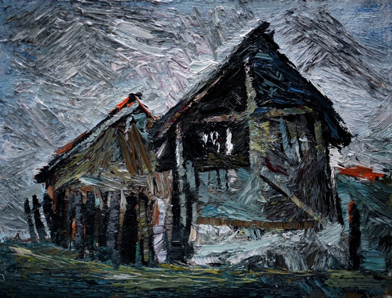 "Pictură. Pleinair. Pleinair România" by Doina Mîndrean, ulei pe pânză