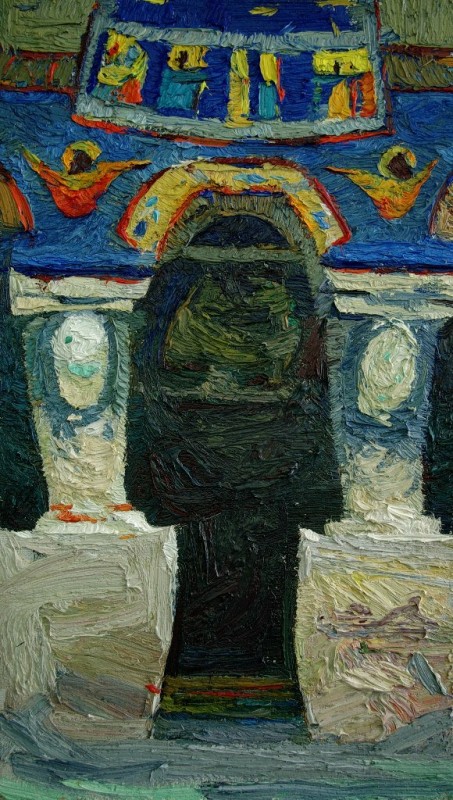 "Studiu" by Carolina Leagul, 2013, oil on canvas