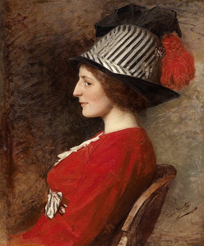 "Pictură. Portret" by Franz Horst