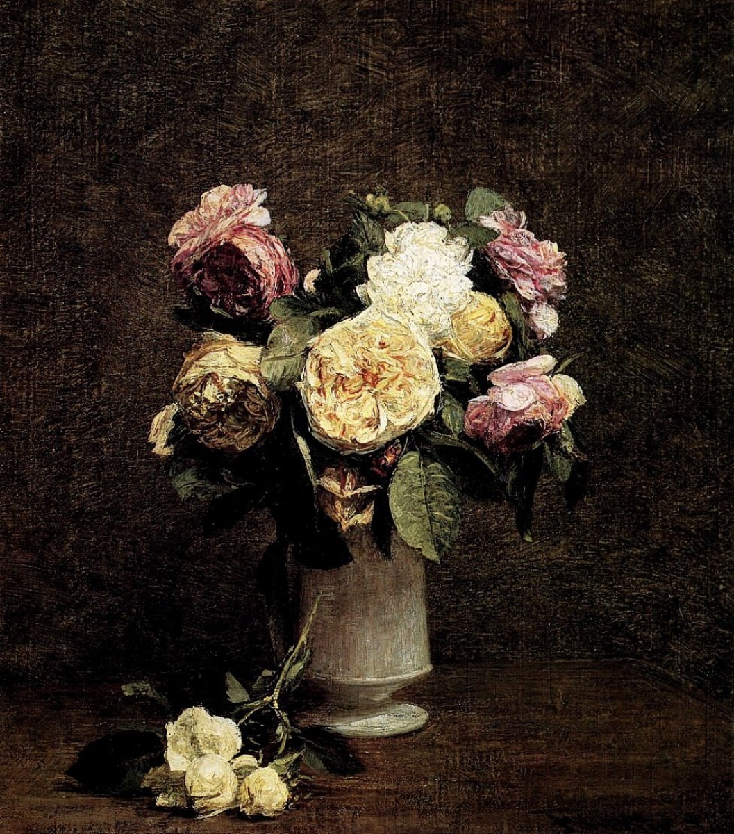 "Painting. Flowers" by Henri Fantin-Latour
