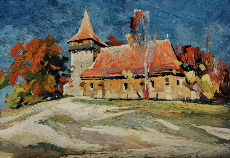 "Transilvania" by Anatol Ghimpu, 420x600mm, oil on canvas