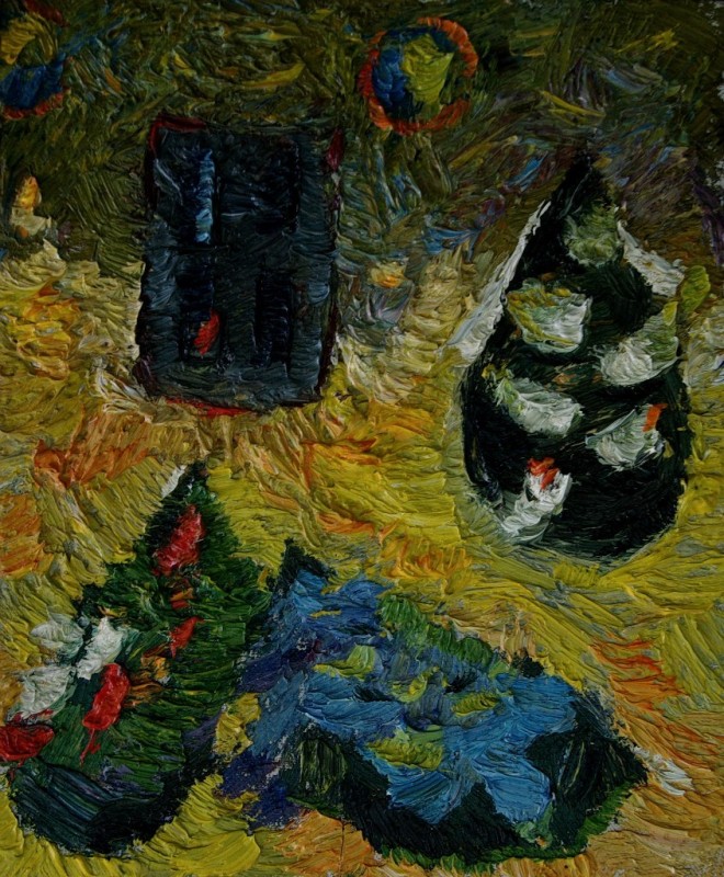 "Studiu. Natură statică" by Carolina Leagul, 2013, ulei pe pânză