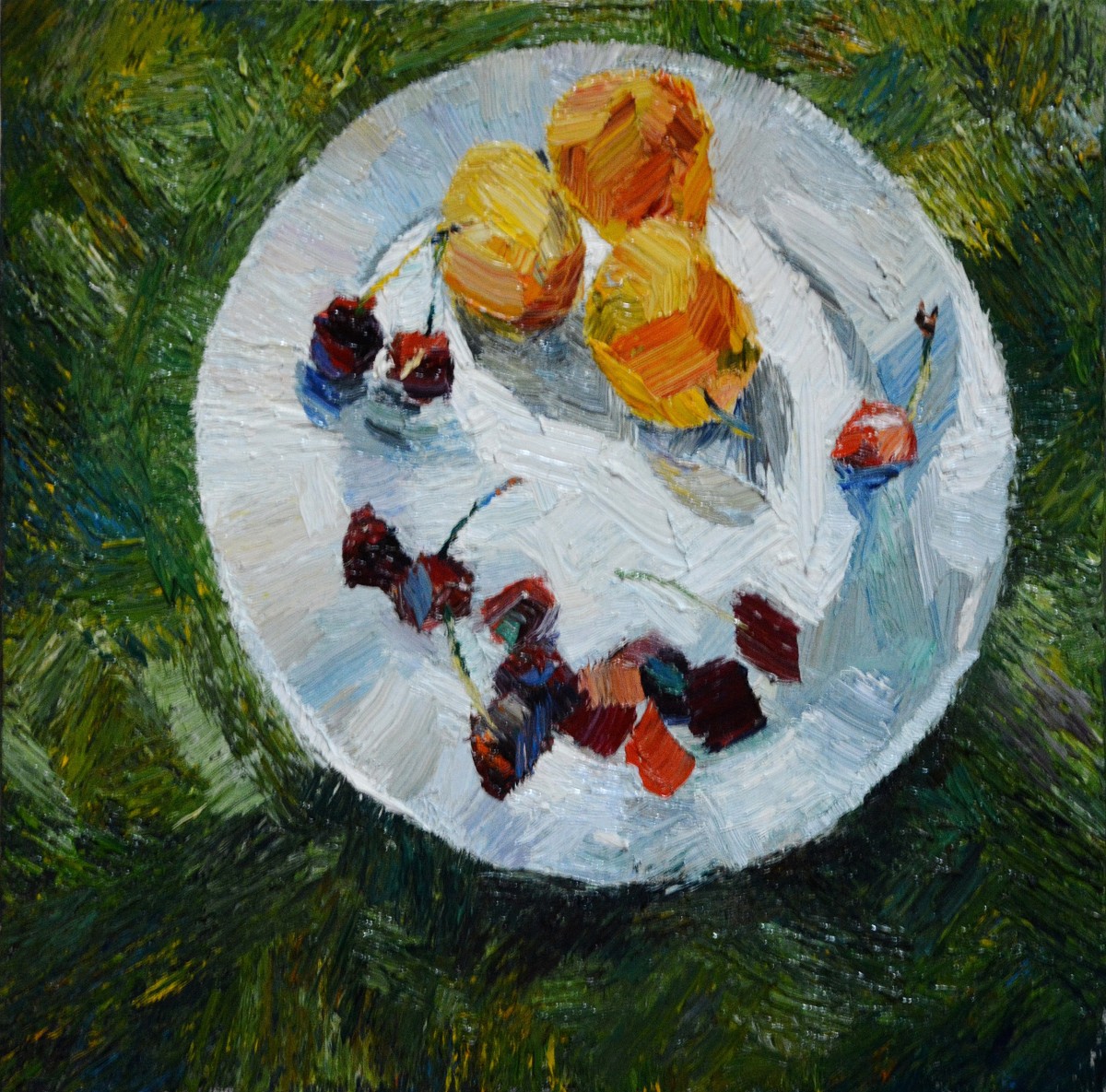 "Studiu" by Cristina Demian, 2016, 300x300mm, ulei pe pânză