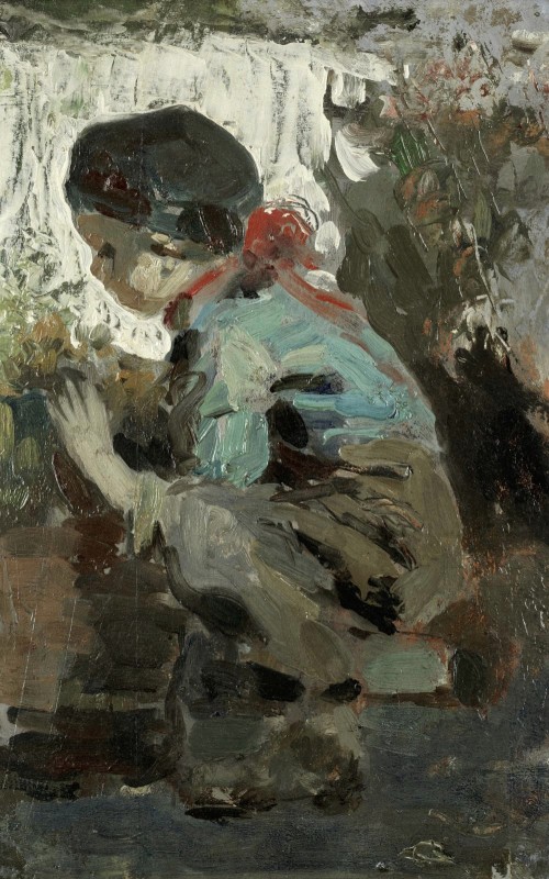"Pictură. Figură / semifigură" by Cecilio Pla y Gallardo