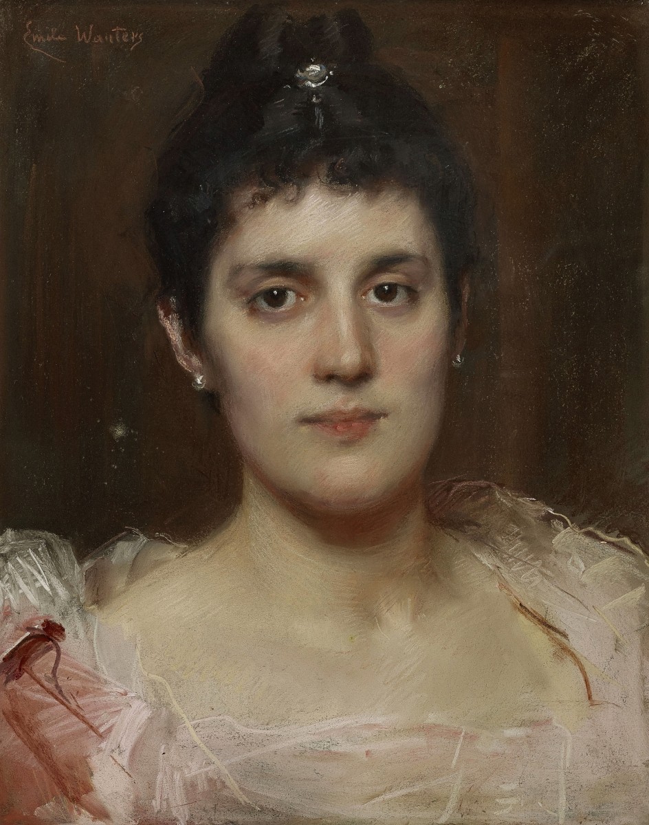 "Pictură. Portret" by Emile Wauters
