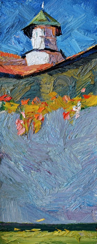 "Pictură. Pleinair. Pleinair România" by Carolina Leagul, ulei pe pânză