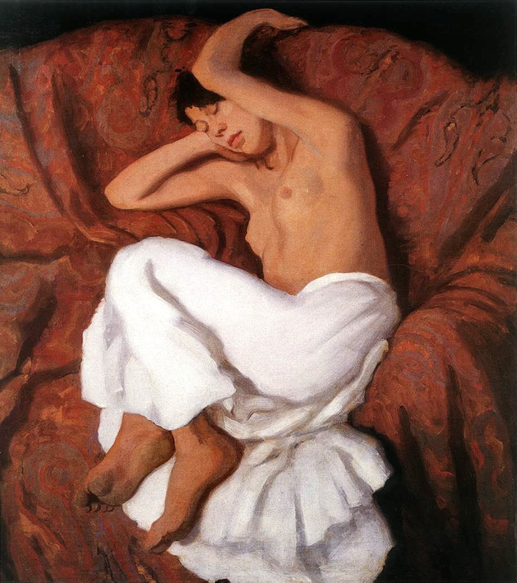"Composition. Nude" by Károly Ferenczy