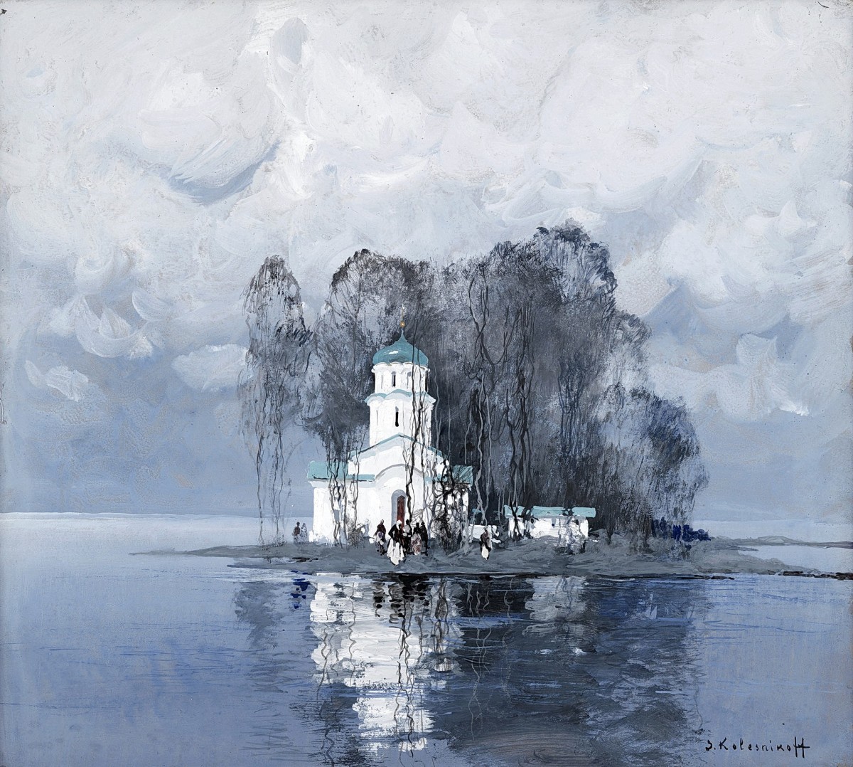 "Pictură. Cetăți și biserici" by Stepan Fedorovitch Kolesnikoff