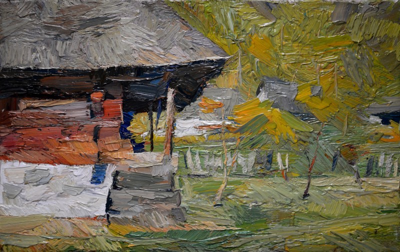 "Painting. Pleinair. Long term" by Cezar Ciobanu, 400x200mm, oil on canvas