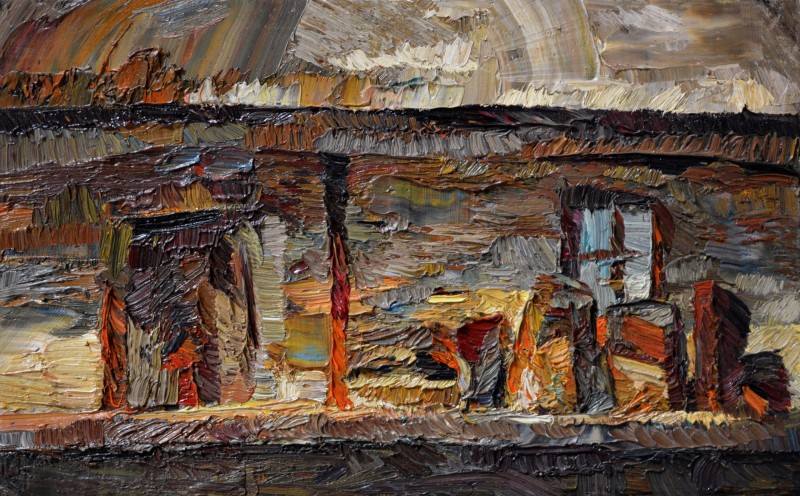 "Painting. Pleinair. Long term" by Ioan Postică, 250x400mm, oil on canvas