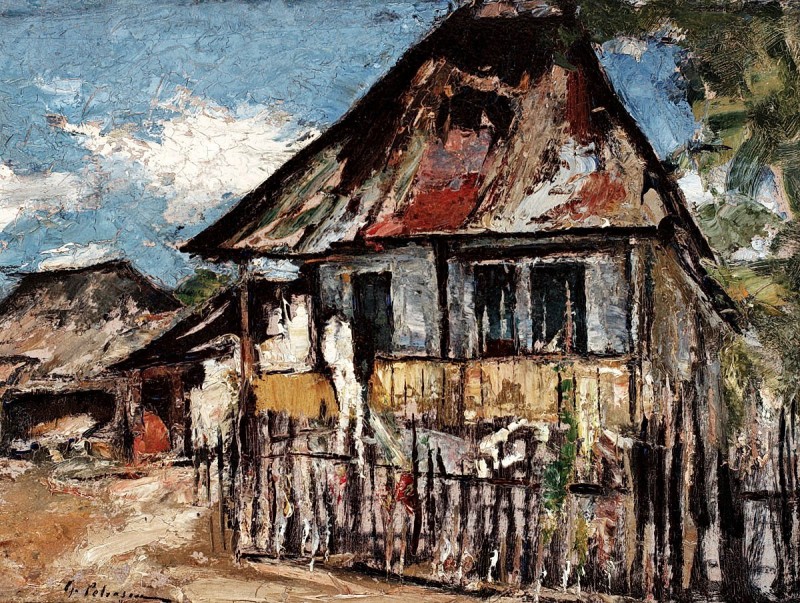 "Pictură. Rural" by Gheorghe Petrașcu