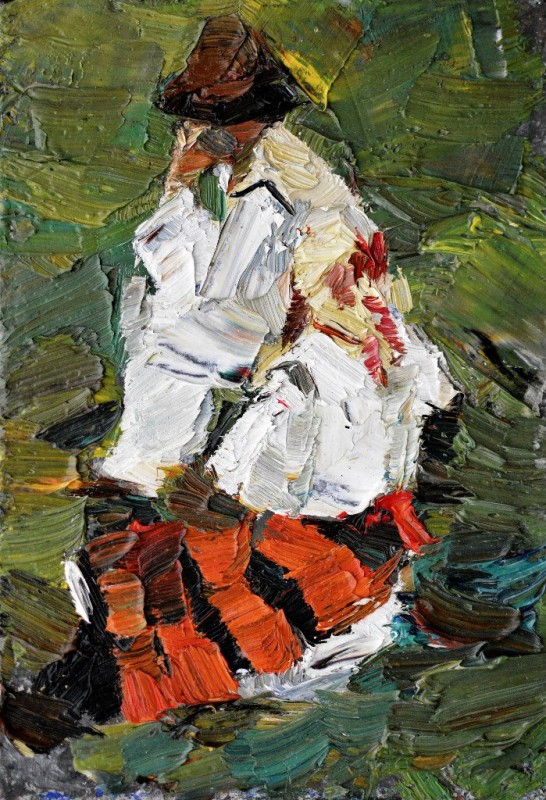 "Живопись. Пленэр. Фигура / полуфигура. Пленэр в Молдове" by Cезар Cёбану, масло / холст