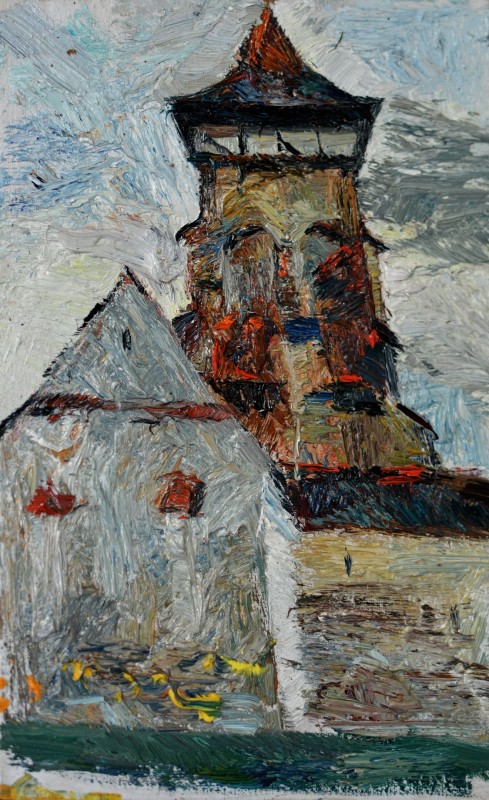"Painting. Pleinair. Pleinair romania" by Nina Apostol, oil on canvas