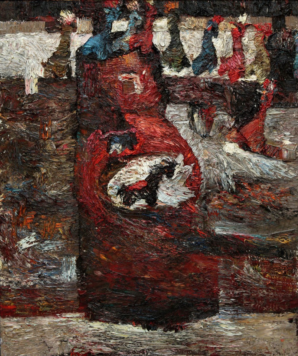 "… after poems by V. Dolina" by Ниcолета Стати, 2003, 950x800mm, масло / холст