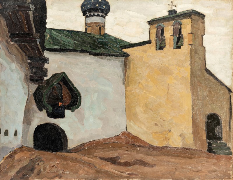 "Painting. Fortresses and churches" by Genrikh Genrikhovich Schmidt
