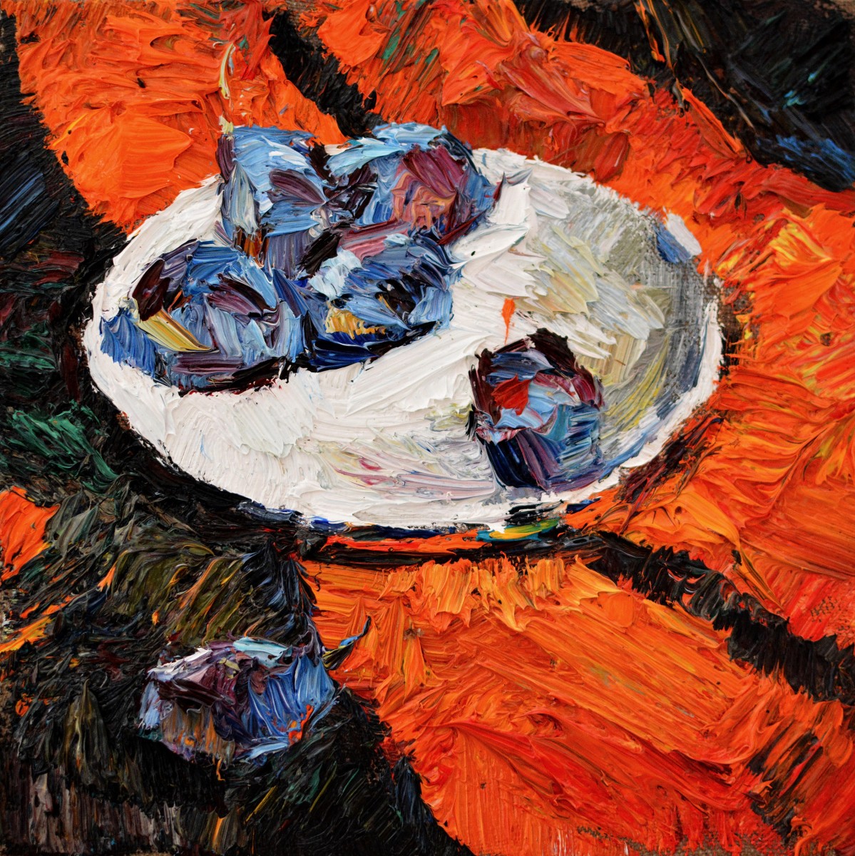 "Живопись. Пленэр. Продолжительный" by Нина Апостол, 200x200mm, масло / холст
