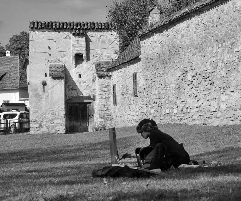 ... Pleinair in Transilvania. Romania. Professors and graduates. October 2021