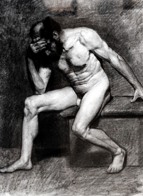 "Drawing. Nude" by Ulpiano Checa