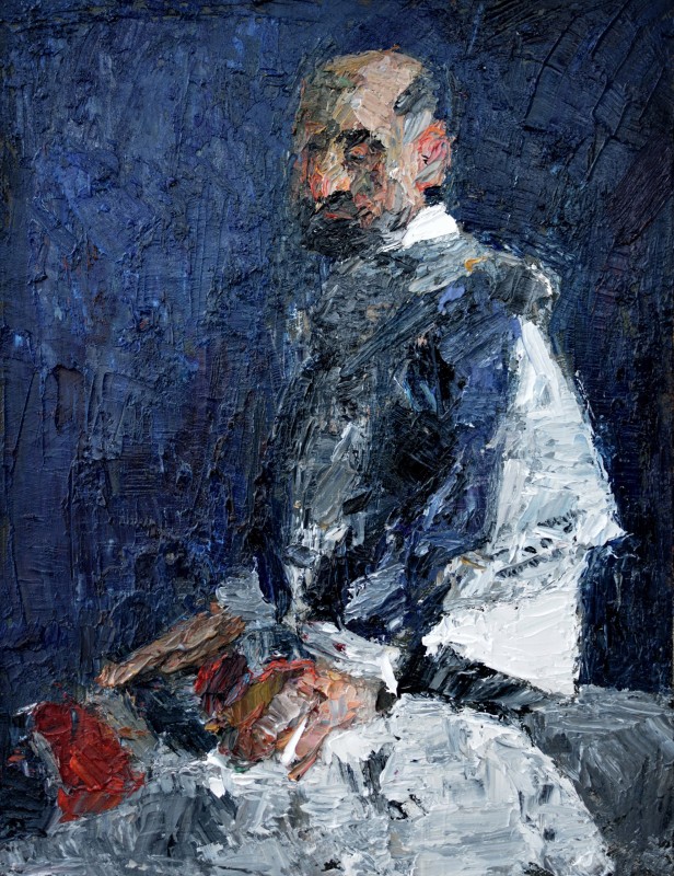 "Painting. Etude. Figure. Long term" by Eduard Leahu, 420x320mm, oil on canvas