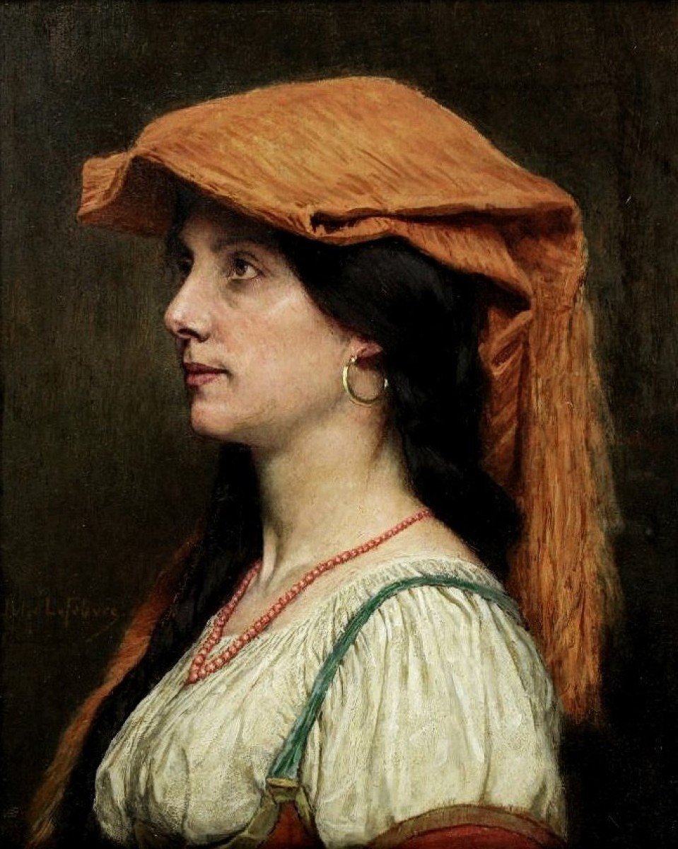 "Painting. Portrait" by Jules Joseph Lefebvre