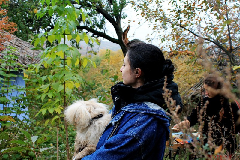 Оксана Цип at Осенний пленэр. IX класс - первые этюды маслом. Октябрь 2013