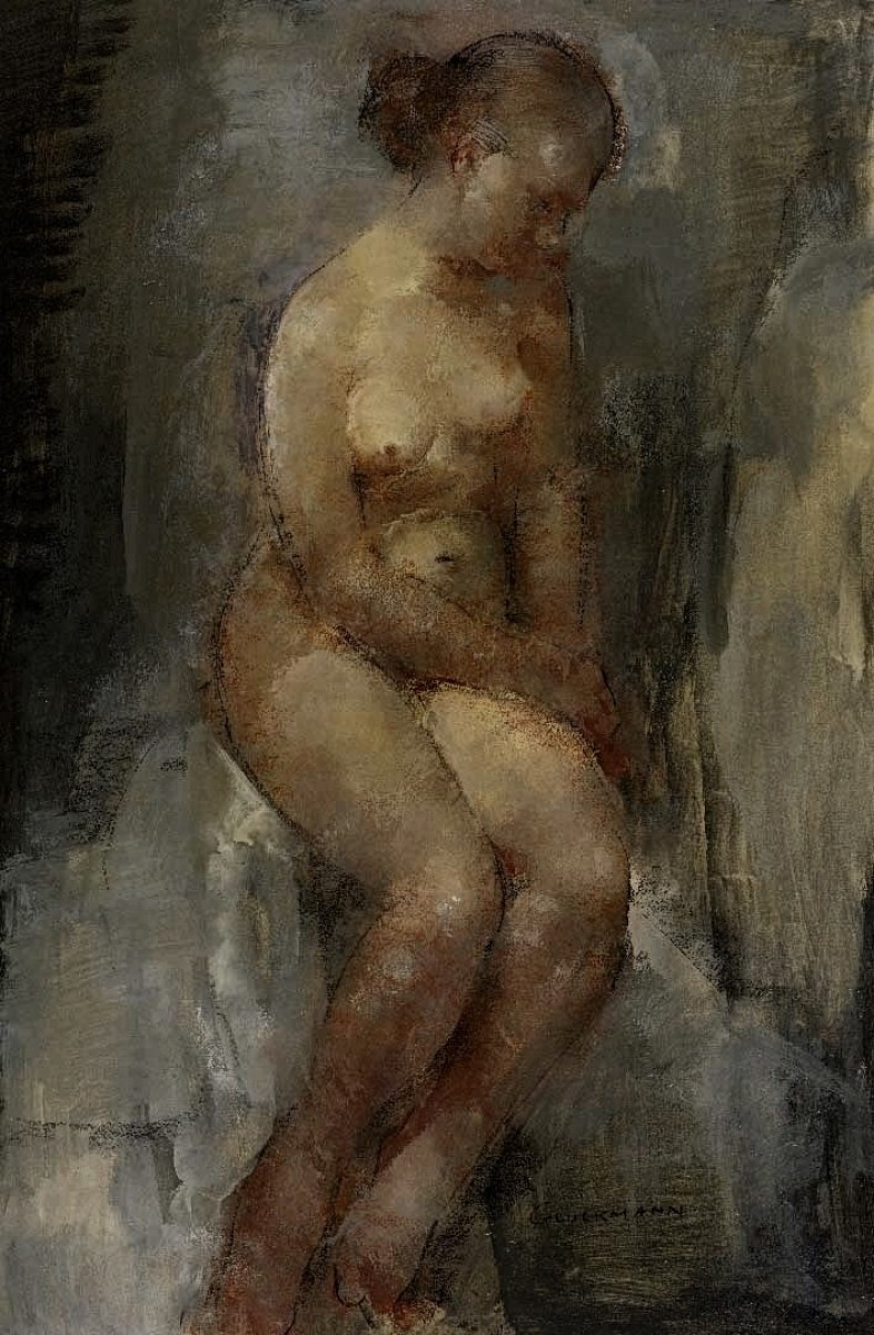 "Painting. Nude" by Grigory Gluckmann