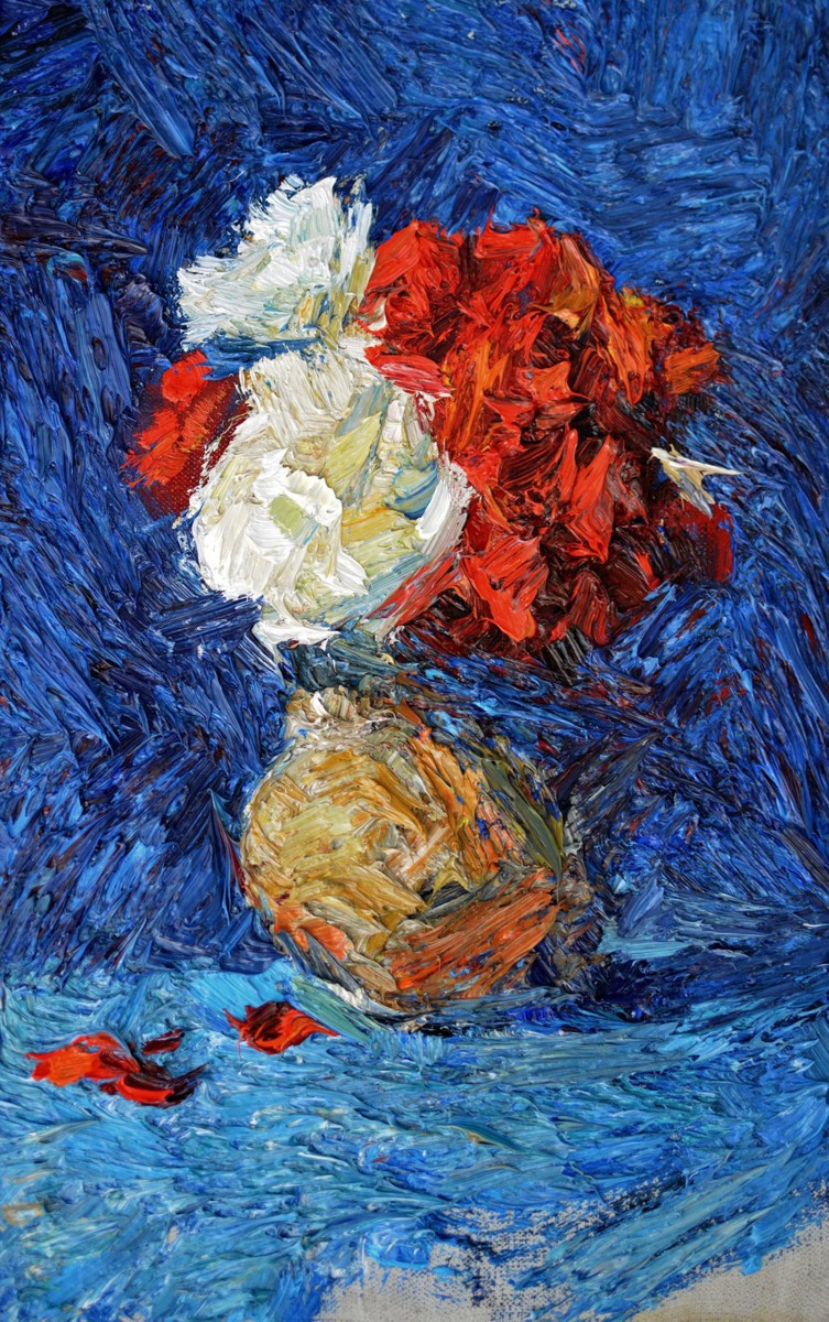 "Живопись. Этюд. Продолжительный" by Адриан Диаcон, 400x250mm, масло / холст