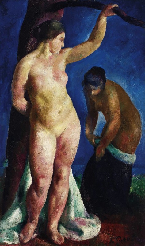"Painting. Nude" by Károly Patkó