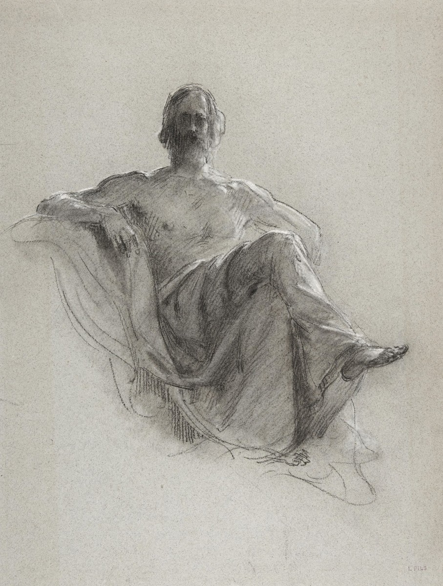 "Drawing. Figure" by Isidore Pils