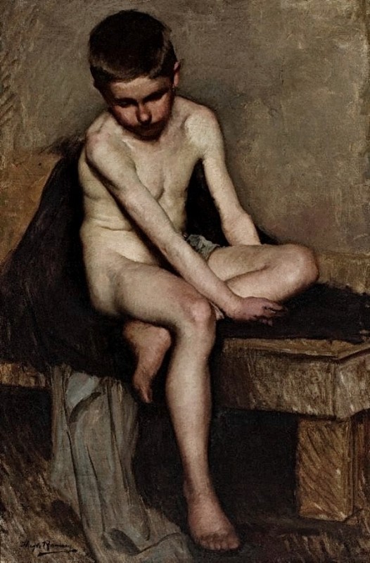 "Pictură. Nud" by Hugh Ramsay