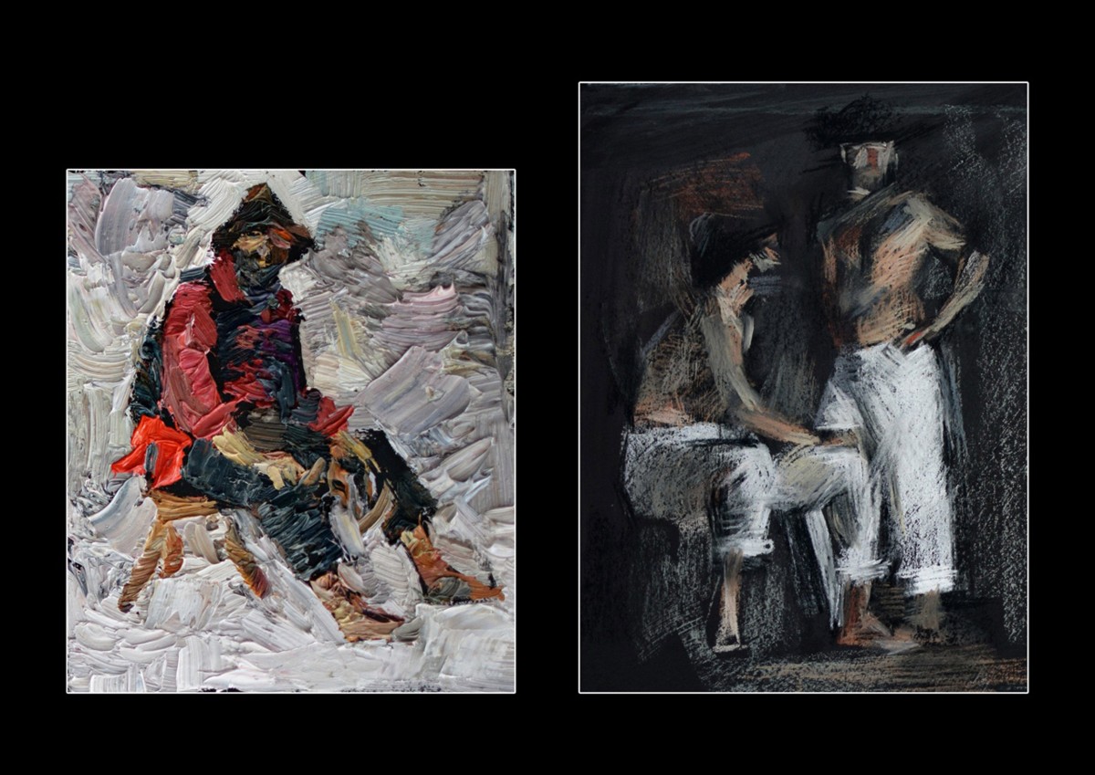 "Painting. Etude. Figure. Long term" by Mădălina Casian, 200x200mm, 250x200mm, oil on canvas