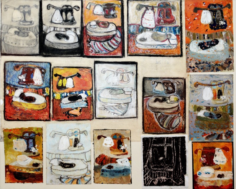 "Compoziție" by Rodica Dubasari, 2010, 400x500mm