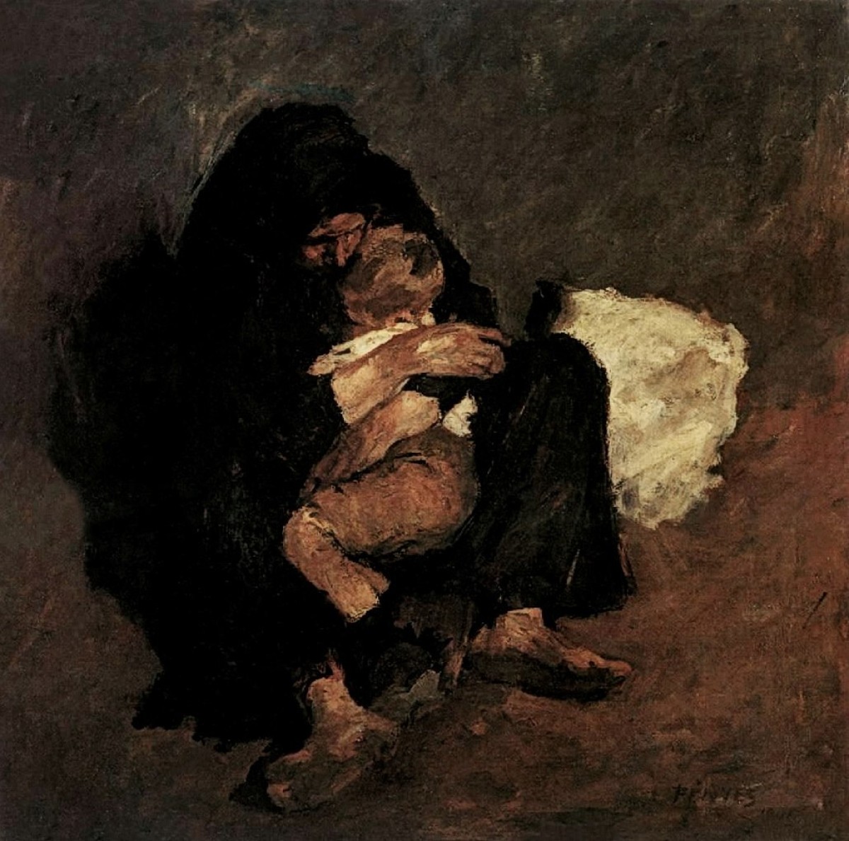 "Painting. People" by Adolf Fényes