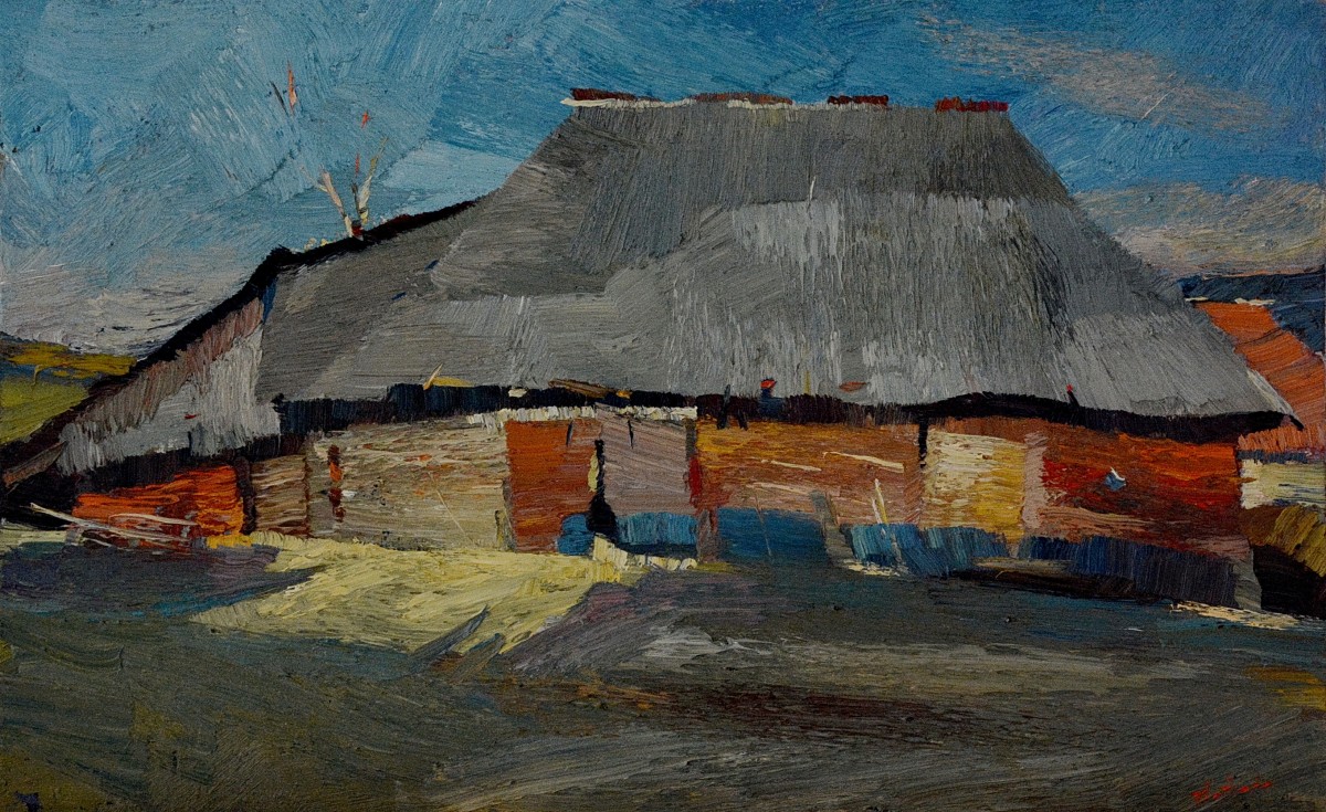 "Etude. Transilvania" by Анатол Гимпу, 2000, 420x680mm, масло / холст