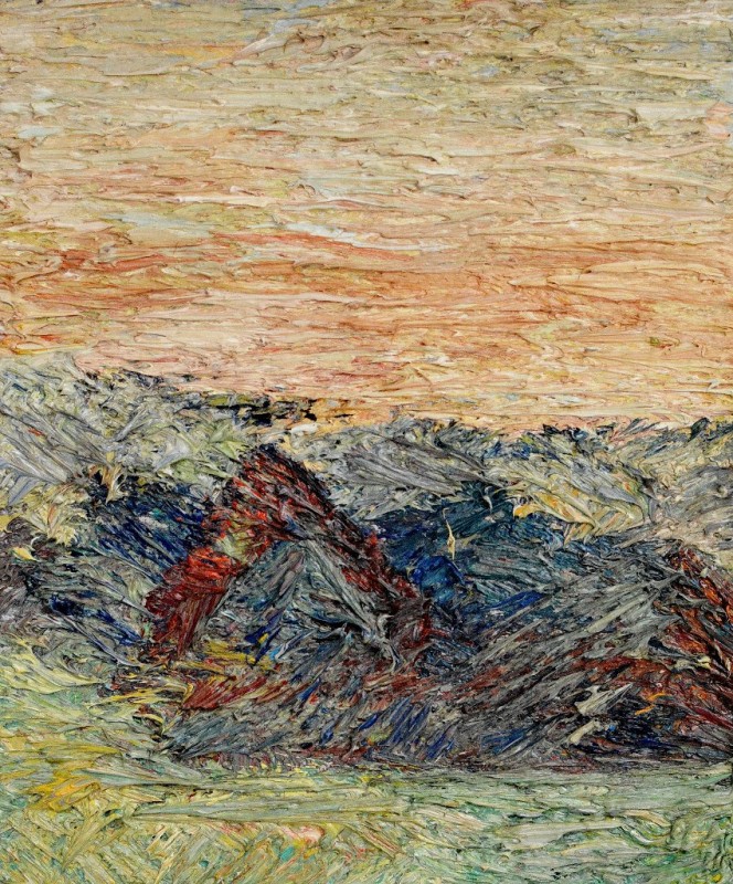 "Apus. Transilvania" by Vladlena Popa, 2015, oil on canvas