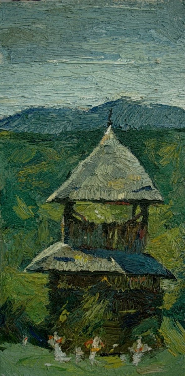 "Studiu" by Carolina Leagul, 2013, oil on canvas