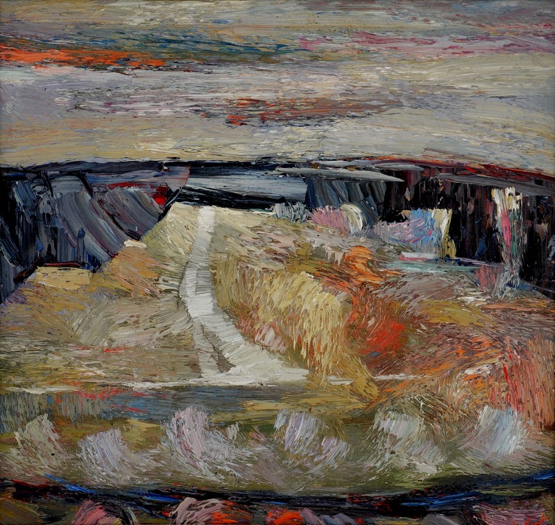 "Butuceni" by Anatol Ghimpu, 1996, 540x550mm, oil on canvas